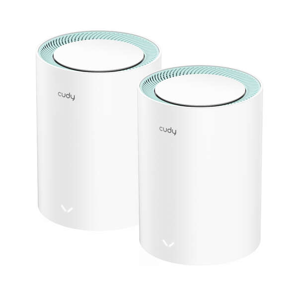 [M1300(2-Pack)] Cudy M1300 Pack de 2 Sistemas WiFi Mesh AC1200 Dual Band - 867Mbps en 5GHz, 300Mbps en 2,4GHz - 1x P