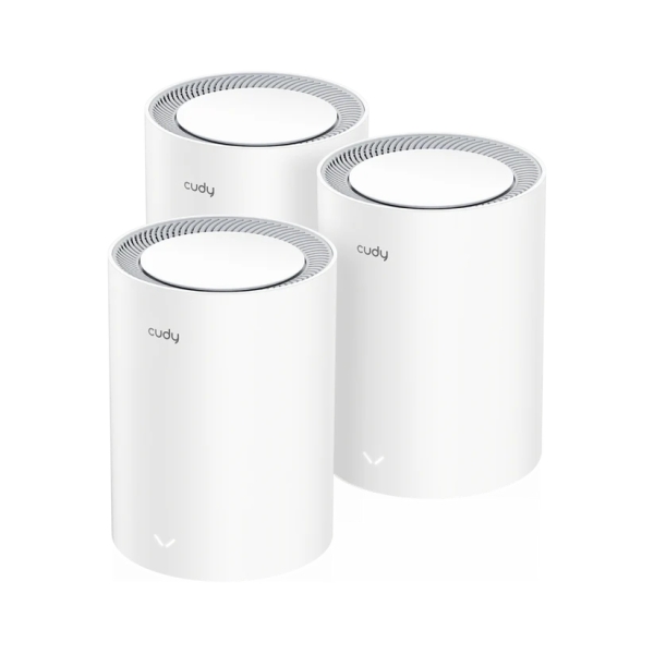 [M3000(3-Pack)_EU V2.0] Cudy AX3000 Pack de 3 Sistemas WiFi 6 Mesh AX3000 2.5G Dual Band - Admite Ancho de Banda de 20/40/80