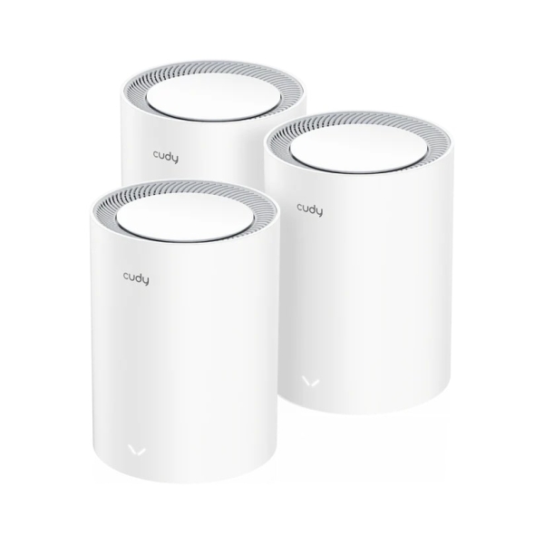[M3600(3-Pack)] Cudy Pack de 3 Sistemas WiFi Mesh 7 Gigabit Dual Band BE3600 - Velocidad hasta 1000Mbps - 3 Puertos