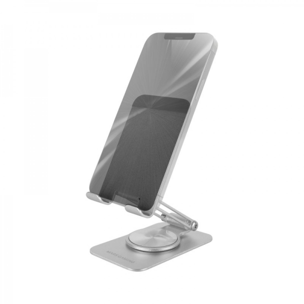 Mars Gaming MA-RSS Soporte para Smartphone - Aluminio ligero - Rotacion 360º - Ajuste altura 180º -