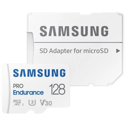 [MB-MJ128KA/EU] Samsung Pro Endurance Tarjeta Micro SDXC 128GB UHS-I V30 Clase 10 con Adaptador