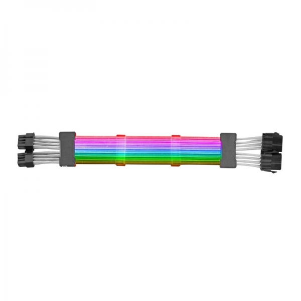 [MCA16] Mars Gaming MCA-16 Extensor de Cable ARGB - 16 LEDs Personalizables - Fibra Optica Ultra Densa - Com