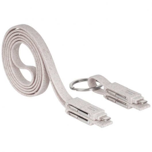Mars Gaming MCA-ECO Pack de Cables Ecologicos - Fibra de Trigo - Antienredos - Carga Ultrarrapida 3.
