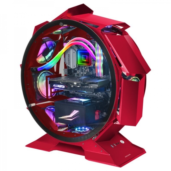 Mars Gaming MCORB Torre Circular Gaming Premium - Doble Cristal Templado - Refrigeracion Extrema par
