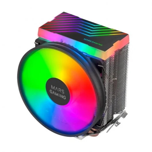 Mars Gaming MCPU33 Ventilador CPU Dual 110mm con Disipador 3 Heatpipes - Iluminacion FRGB - Velocida