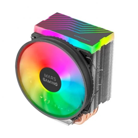 Mars Gaming MCPU44 Ventilador CPU Dual 110mm con Disipador 4 Heatpipes - Iluminacion ARGB - Velocida