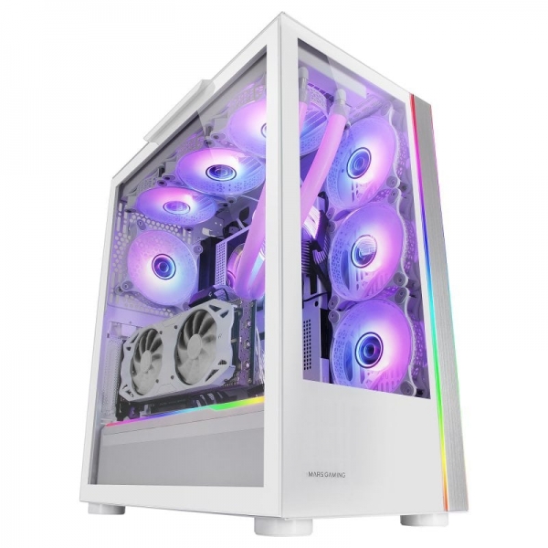 Mars Gaming MC-ULT Caja Gaming CUSTOM - Doble Cristal Templado - Soporte E-ATX - Capacidad para 9 Ve
