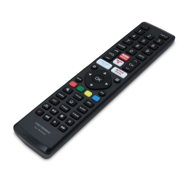 [ME495354] Metronic Mando a Distancia Compatible con Televisores Hisense  - Color Negro