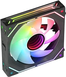 Mars Gaming MF-LINKFINITY Ventilador Modular PWM - Iluminacion Infinity Mirror 360° - Conexion Modul