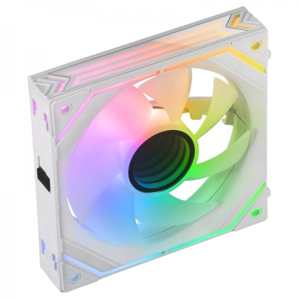 [MFLINKFINITYW] Mars Gaming MF-LINKFINITY Ventilador Modular PWM - Iluminacion Infinity Mirror 360° - Conexion Modul