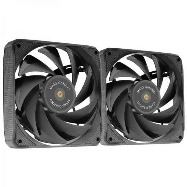 [MFNCLX2] Mars Gaming MF-NCLX2 Kit de Ventiladores PWM - Aspas Hibridas - Rodamientos FDB de Cobre - Pads Anti
