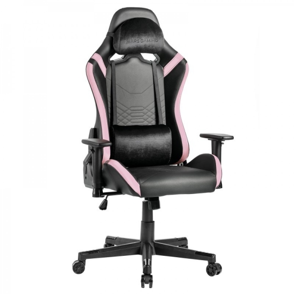 Mars Gaming MGC-PRO Silla Gaming - Cuero PU - Cojines Soft-Touch - Reposabrazos 2D - Respaldo Reclin