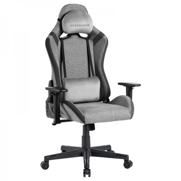 Mars Gaming MGC-PRO Silla Gaming - Fabric Transpirable - Cojines Soft-Touch - Reposabrazos 2D - Resp