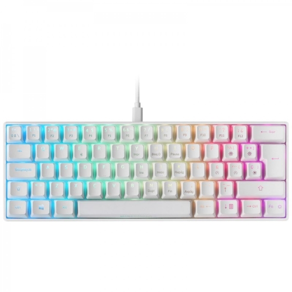 Mars Gaming MKMINI Teclado Gaming - Diseño 60% - Iluminacion FULL RGB CHROMA - Switches Mecanicos OU