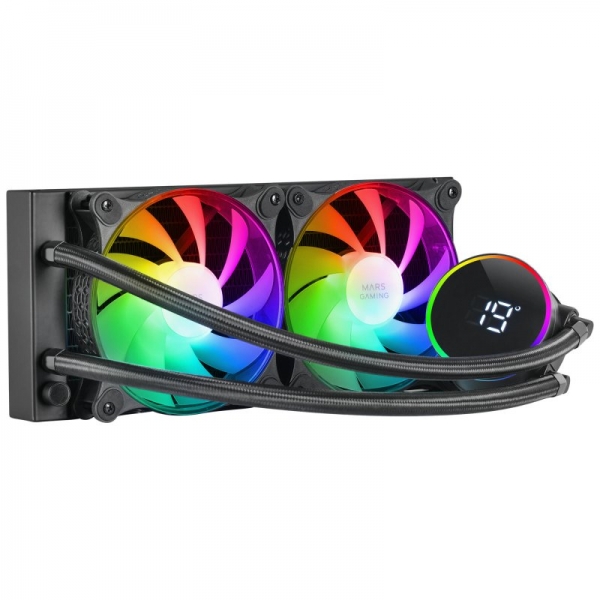 [MLLCD240] Mars Gaming ML-LCD240 Sistema de Refrigeracion Liquida - Ventiladores ARGB - Opti-chamber 3rd Gen -