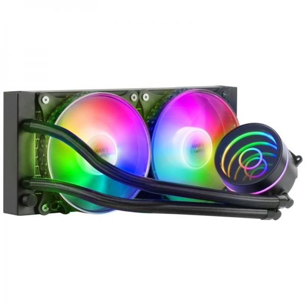 Mars Gaming ML-ONE240 Kit de Refrigeracion Liquida - Potencia 400W - Espejo Infinito FRGB - Bomba OP