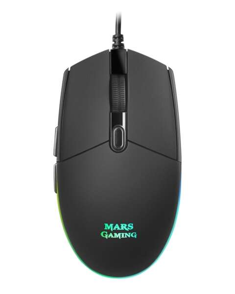 Mars Gaming MMG Raton Gaming USB 3200dpi - 6 Botones - Iluminacion LED RGB - Uso Diestro - Cable de
