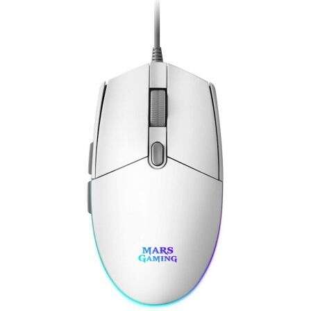 Mars Gaming MMG Raton Gaming USB 3200dpi -  Iluminacion RGB Flow - 5 Botones - Uso Diestro - Cable d