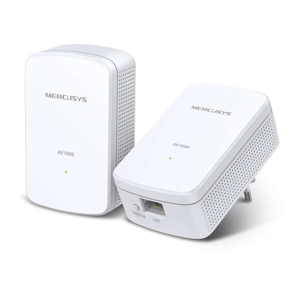 [MP500 KIT] Mercusys MP500 Adaptador Powerline - 1000Mbps - Alcance 300m - Gigabit Ethernet - Pack de 2