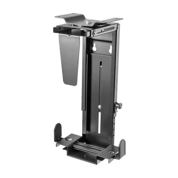 Aisens Soporte Giratorio Antirrobo y Altura Personalizable para CPU para Montaje por Debajo de Escri