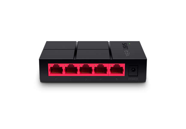 Mercusys Switch 5 Puertos Gigabit RJ45 10/100/1000Mbps - Diseño Compacto - Plug & Play - Tecnologia