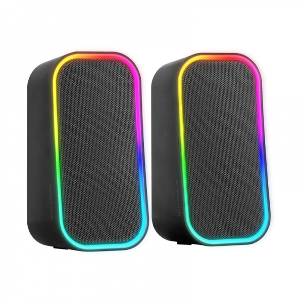Mars Gaming MS-OM Altavoces - Sonido Envolvente 20W - Iluminacion RGB Controlable - Bluetooth 5.3 y