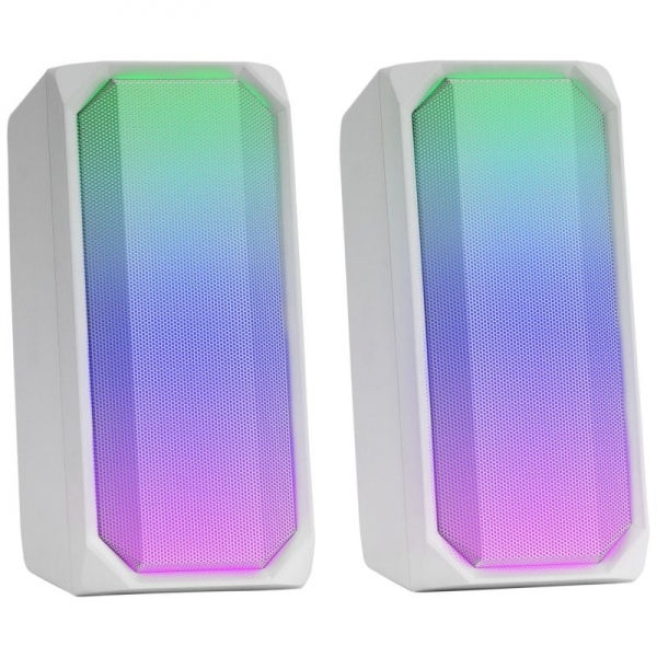 Mars Gaming MSRGB Altavoces Gaming - 15W Potencia - RGB FULL MESH - Bluetooth 5.0 - DSP Sonido Multi