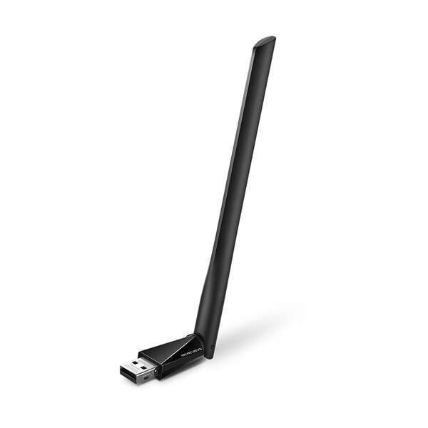 [MU6H] Mercusys MU6H Adaptador USB WiFi Doble Banda AC650 - Hasta 200Mbps 2.4GHz, Hasta 433Mbps 5GHz - USB