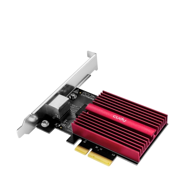 [PE10G] Cudy Adaptador de Red PCIe - Velocidad hasta 10 Gbps - Autoadaptativo - PCI Express 3.0 x4 - Color N