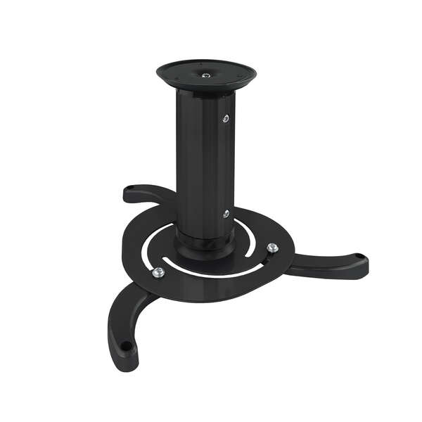 Tooq Soporte Universal de Techo para Proyector - Inclinable y Giratorio - Peso Max 10Kg - Color Negr