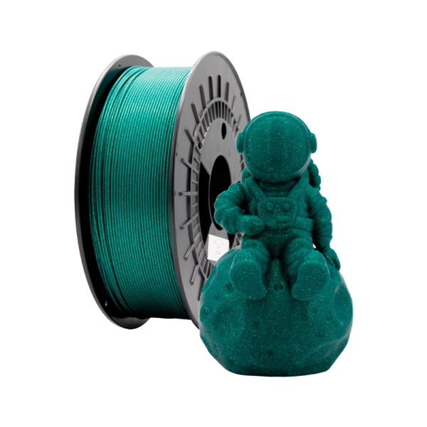 [PLA-GLITTER-Green] Filamento 3D PLA GLITTER - Diametro 1.75mm - Bobina 1kg - Color Verde