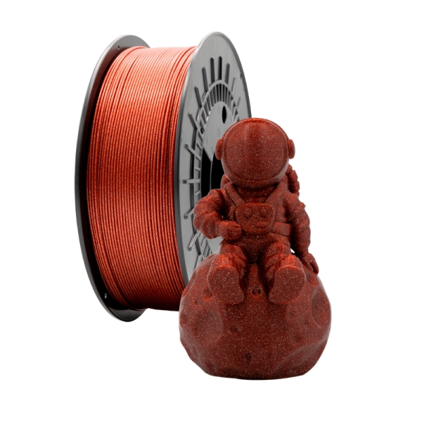 [PLA-GLITTER-Red] Filamento 3D PLA GLITTER - Diametro 1.75mm - Bobina 1kg - Color Rojo