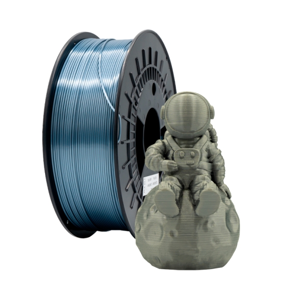 [PLA-SILK-Silver] Filamento 3D PLA SILK - Diametro 1.75mm - Bobina 1kg - Color Plata
