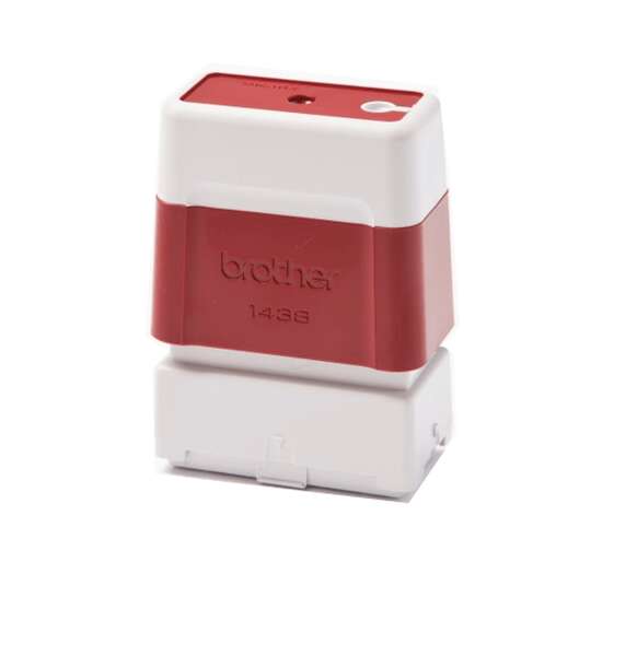 Brother PR1438R6P Pack de 6 Monturas de Sellos Originales - 14x38mm - Color Rojo