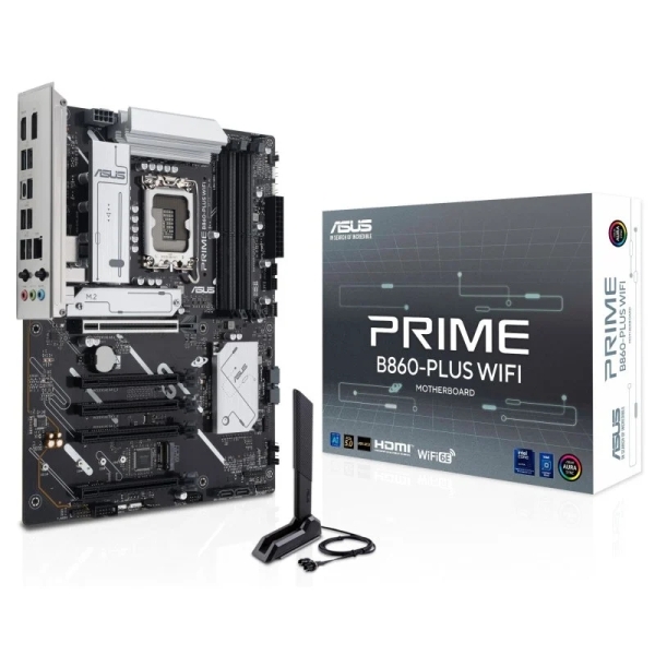 Asus Prime B860M-PLUS WIFI Placa Base LGA 1851 - WiFi, Bluetooth, 4x DDR5, 2x M2, 4x SATA III, PCIe