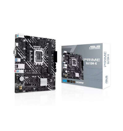 Asus Prime H610M-K Placa Base Intel1700 2x DDR5 - HDMI, VGA, M.2, PCIe4.0, 4x Sata III, RJ-45, USB 3