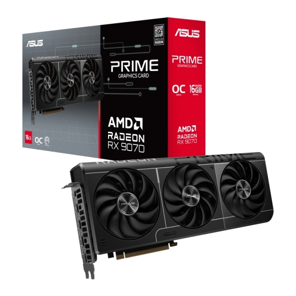 [PRIME-RX9070-O16G] Asus Prime Radeon RX 9070 OC Edition Tarjeta Gráfica 16GB GDDR6