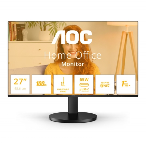 AOC B3 Monitor 27" LED IPS FullHD 1080p 100Hz - Respuesta 1ms - Angulo de Vision 178° - Altavoces In