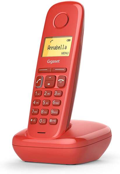 [S30852-H2802-D206] Gigaset A170 Telefono Inalambrico Dect con Identificador de Llamadas - Bloqueo de Teclado - Control