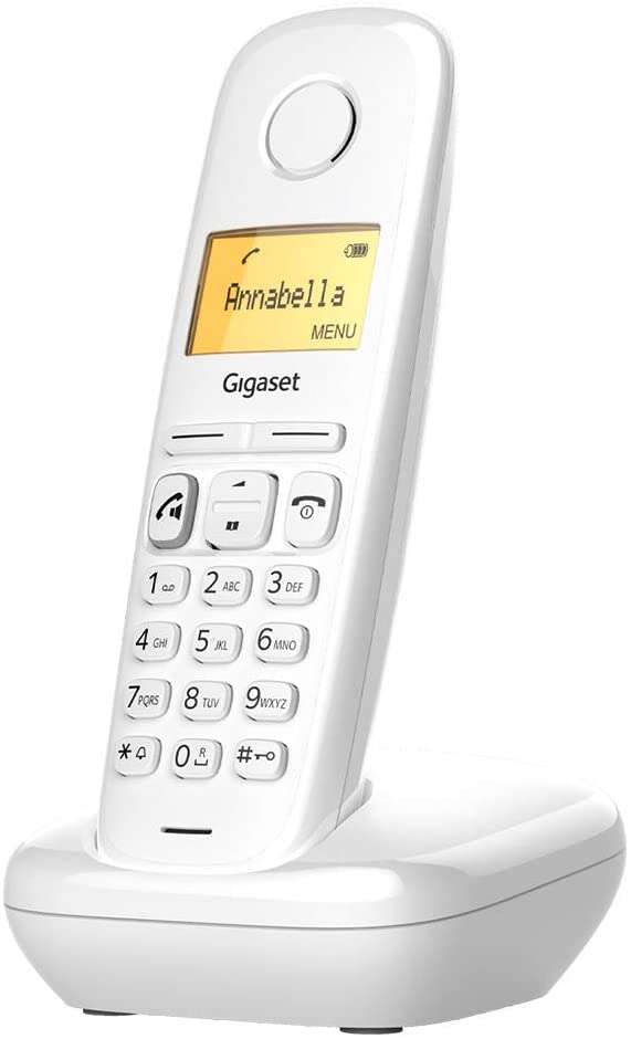 [S30852-H2812-D202] Gigaset A270 Telefono Inalambrico Dect con Identificador de Llamadas - Manos Libres - Control de Vol