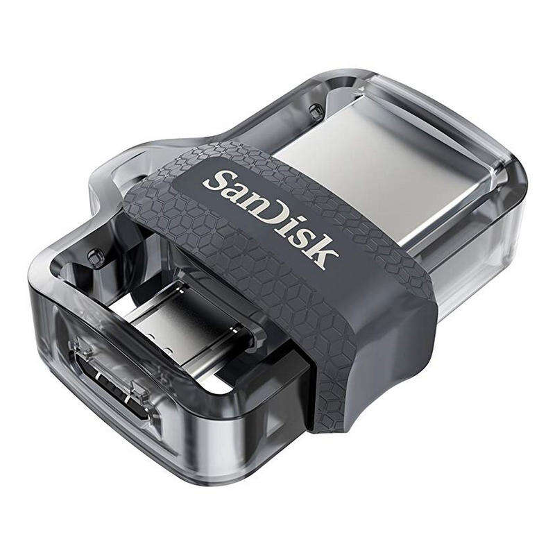 [SDDD3-064G-G46] Sandisk Ultra Dual Drive m3.0 Memoria USB 3.0 y Micro USB 64GB - Hasta 150MB/s de Lectura - Color Tr
