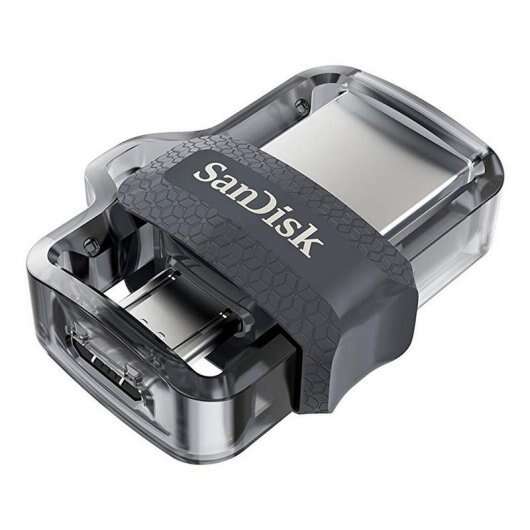 [SDDD3-256G-G46] Sandisk Ultra Dual Drive m3.0 Memoria USB 3.0 y Micro USB 256GB - Hasta 150MB/s de Lectura - Color T