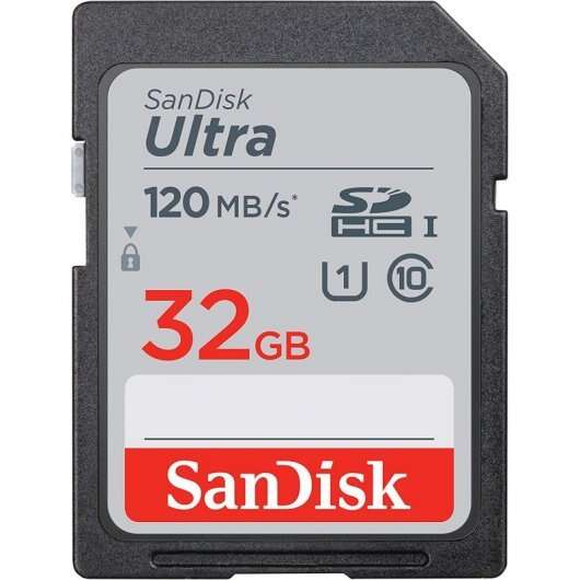 [SDSDUN4-032G-GN6IN] Sandisk Ultra Tarjeta SDHC 32GB UHS-I Clase 10 120MB/s