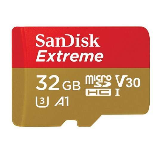 [SDSQXAF-032G-GN6AA] Sandisk Extreme Tarjeta Micro SDHC 32GB UHS-I U3 A1 Clase 10 100MB/s + Adaptador SD
