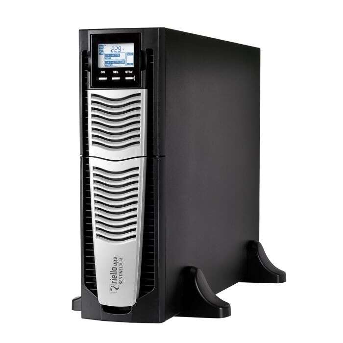 Riello UPS Sentinel Dual High Power SAI 8000VA 8000W - 2x IEC 320 C13, 3x IEC 320 C19, USB - Montaje