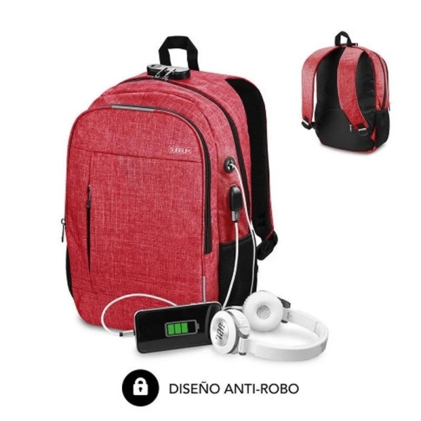 Subblim Mochila Urban Lock System - Sinónimo de Seguridad - Excelente capacidad organizativa - Conec
