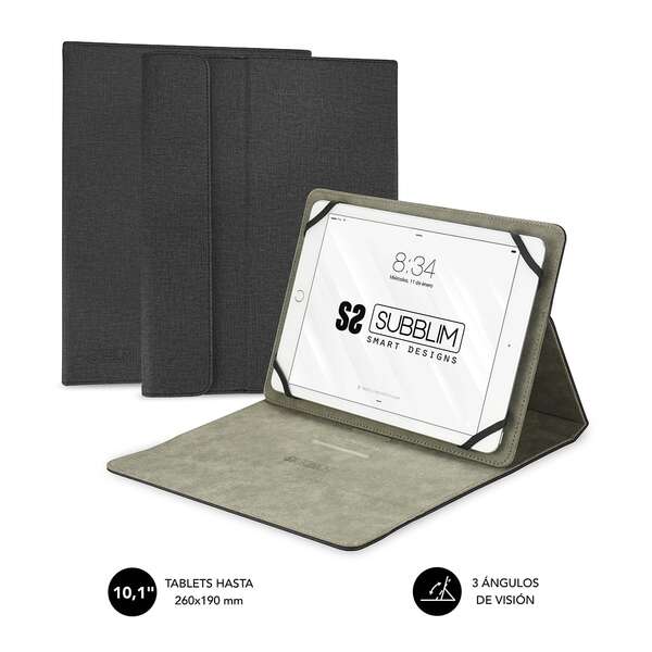 Subblim Clever Stand Case - Funda Universal para Tablet - Diseño Moderno y Elegante - Posicion Stand