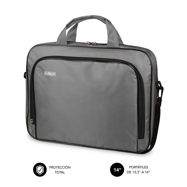 Subblim Estuche Oxford Portátil 13.3" a 14" - Protección reforzada - Correas Ajustables -  Bolsillo