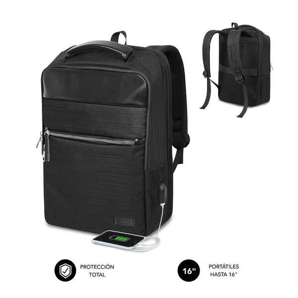 Subblim Mochila Air Padding para Ordenadores de 15,6" - Alta Proteccion con Sistema Air Padding - Re