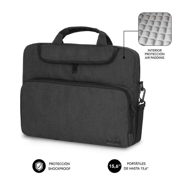 Subblim Maletin para Portatiles de hasta 15.6 Pulgadas - Proteccion Air Padding - Resistente Poliest